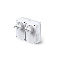 TP-Link TL-PA4010P Kit – Adaptor Powerline cu priză integrată, viteză 600 Mbps, HomePlug AV, Plug and Play, 2 unități