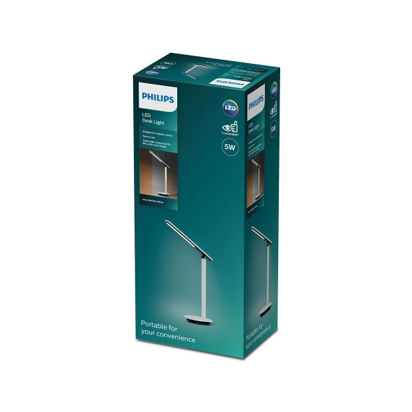 LAMPĂ DE BIROU PHILIPS DSK203 ALB NEGRU/ALB METAL METAL/PLASTIC 5 W