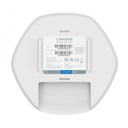 Router wireless Linksys AC1300 Mu-Mimo Cloud Managed Indoor Ap TAA - White