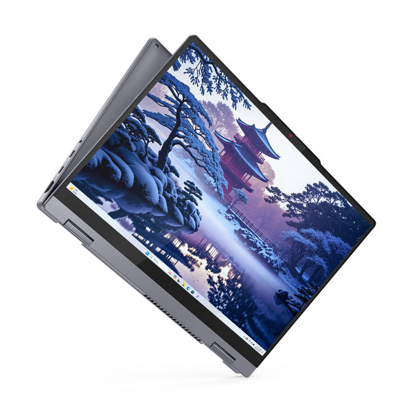 Lenovo IdeaPad 5 2-in-1 14IAL10 laptop deschis Luna Grey