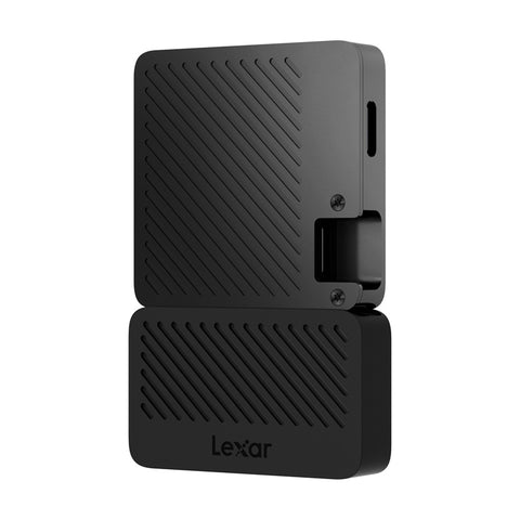 Partea din spate a SSD-ului Lexar Professional Go 1 TB