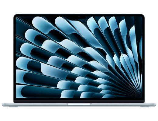 MacBook Air 15 inch Apple M4 Sky Blue vedere frontala