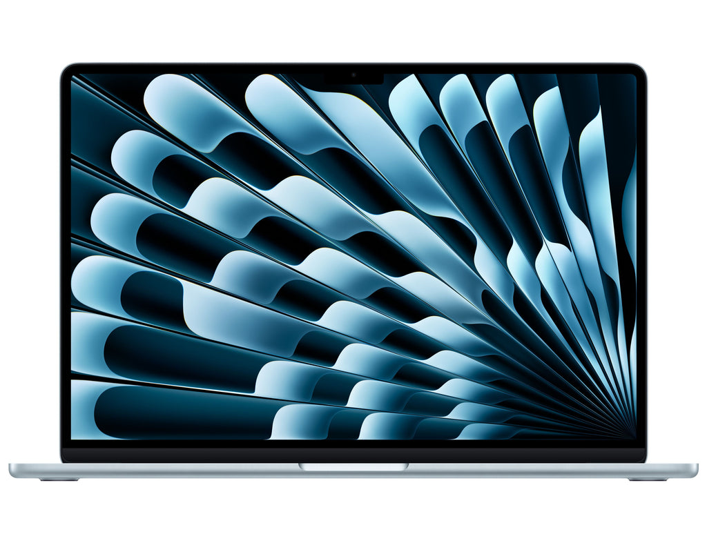 MacBook Air 15 inch Apple M4 Sky Blue vedere frontala