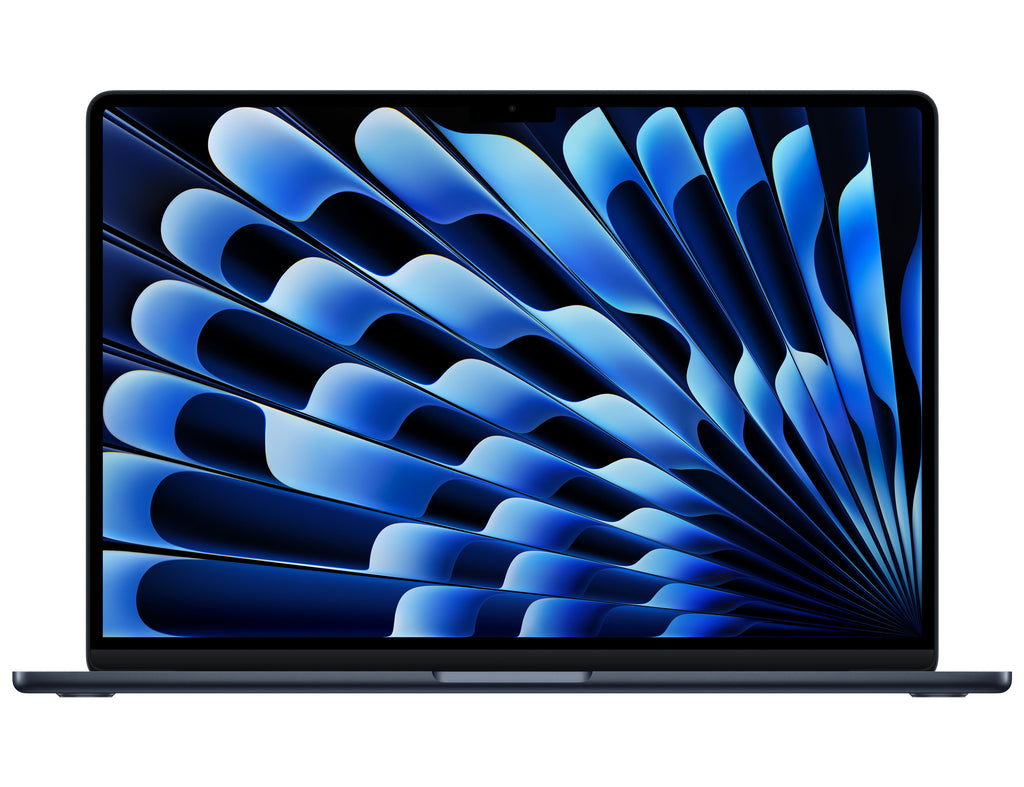 MacBook Air 15 inch Apple M4 Midnight vedere frontala