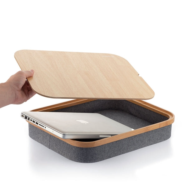 MASĂ PORTABILĂ PENTRU LAPTOP CU SPAȚIU DE DEPOZITARE LARAGE INNOVAGOODS