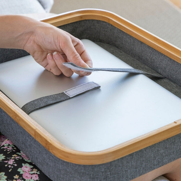 MASĂ PORTABILĂ PENTRU LAPTOP CU SPAȚIU DE DEPOZITARE LARAGE INNOVAGOODS