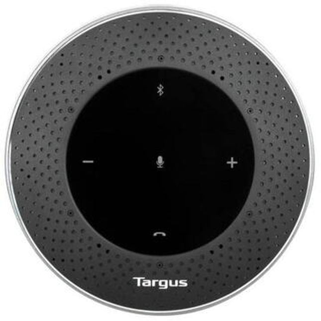 Targus Speakerphone – sistem de conferință portabil cu microfon omnidirecțional și difuzor integrat, Bluetooth 5.0 și USB-C, autonomie 22h, anulare zgomot și ecou