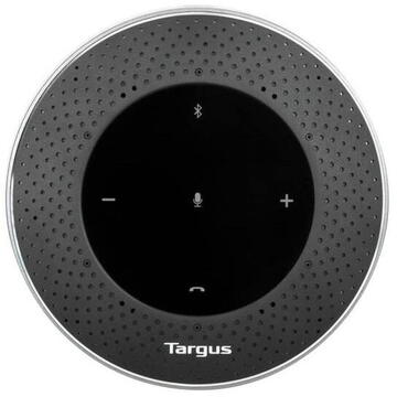 Targus Speakerphone – sistem portabil de conferințe cu microfon omnidirecțional și difuzor integrat, Bluetooth 5.0 și USB-C, autonomie de 22 de ore, anulare a zgomotului și a ecoului