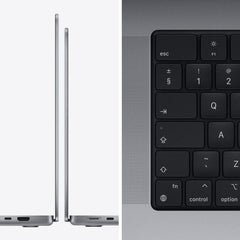 Laptop Apple MacBook Pro 16, 16.2 inch, Apple M1 Pro (10 C), 16 GB RAM, 512 GB SSD, Apple M1 Pro 16-core, macOS Monterey, Space Grey,  MK183ZE/A