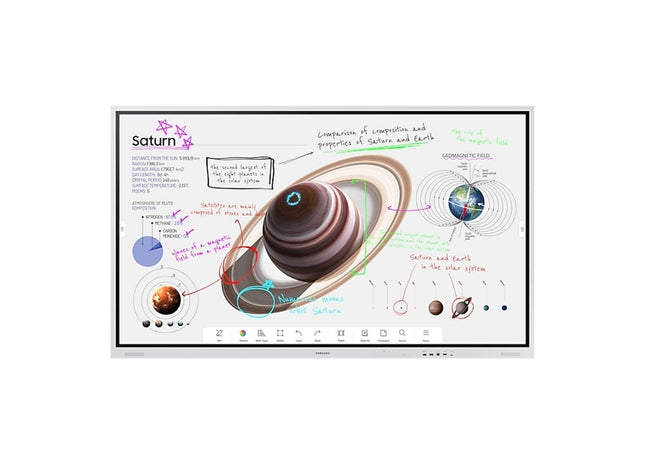TABLĂ INTERACTIVĂ SAMSUNG WM85A 85" UHD, 350nit, contrast 4000:1, Sistem de operare Tizen 6.5, 3.5GB RAM, 32GB storage, WiFi, BT