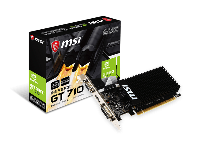 Placa video MSI GeForce GT 710 2GB DDR3 low profile