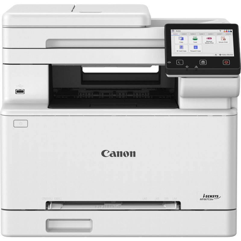 Multifuncțional laser color Canon i-SENSYS MF667Cdw vedere frontală
