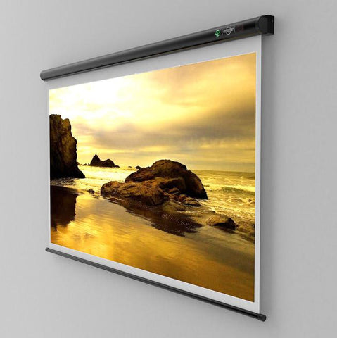 Ecran de proiectie Sopar New Slim, manual, perete, 180cm x 180cm, format 1:1, alb