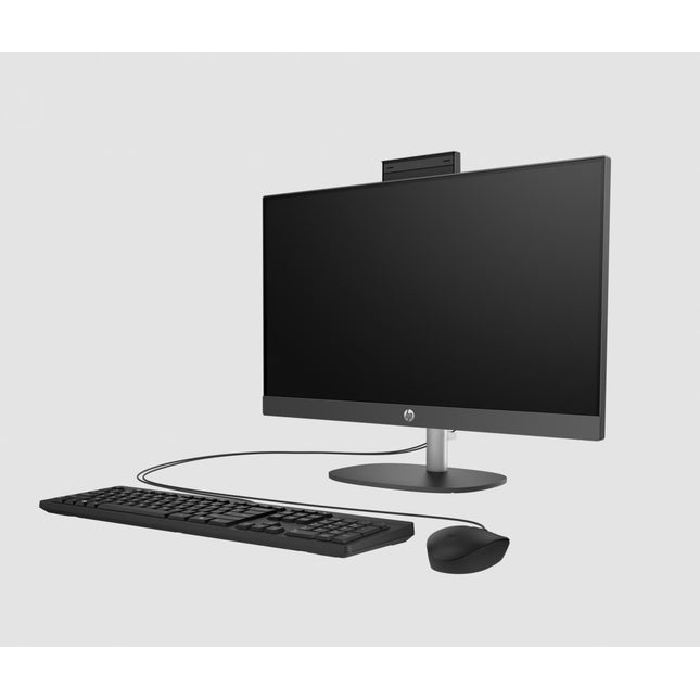 All-in-One HP ProOne 240 G10 23.8 inch Non-Touch IPS FHD LED, Intel i5-1335U, video Integrat Intel Iris Xe Graphics, RAM 16GB DDR4, SSD 512GB, HP 125 Black Wired Keyboard, HP 125 Black Wired Mouse, Microsoft Windows 11 PRO Educational 64bit, 1yw