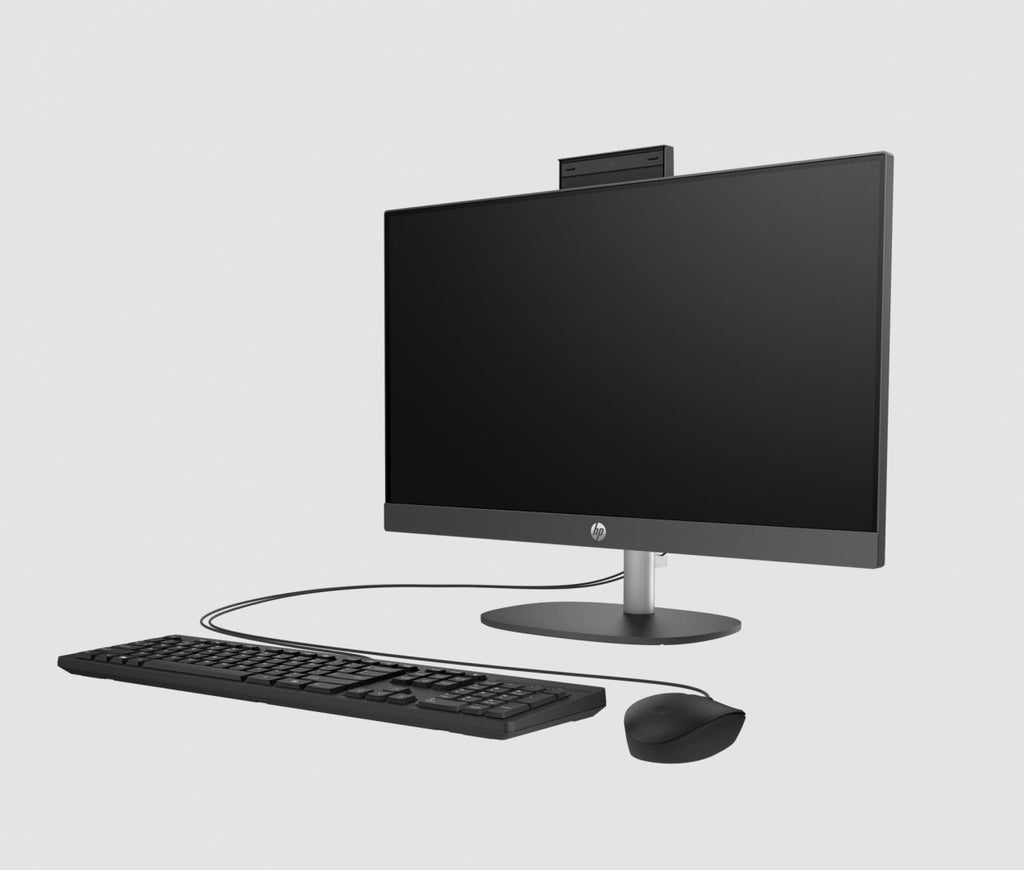All-in-One HP ProOne 240 G10 23.8 inch Non-Touch IPS FHD LED, Intel i5-1335U, video Integrat Intel Iris Xe Graphics, RAM 16GB DDR4, SSD 512GB, HP 125 Black Wired Keyboard, HP 125 Black Wired Mouse, Microsoft Windows 11 PRO Educational 64bit, 1yw