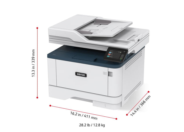 Multifunctional laser mono Xerox Workcentre B315V_DNI, A4, 42 ppm, Duplex, Rezolutie 600X600 dpi, 1 Ghz, 512mb, Standard: 250 coli, DADF, Limbaje de imprimare: PCL 5/6, PostScript 3, Interfata: USB