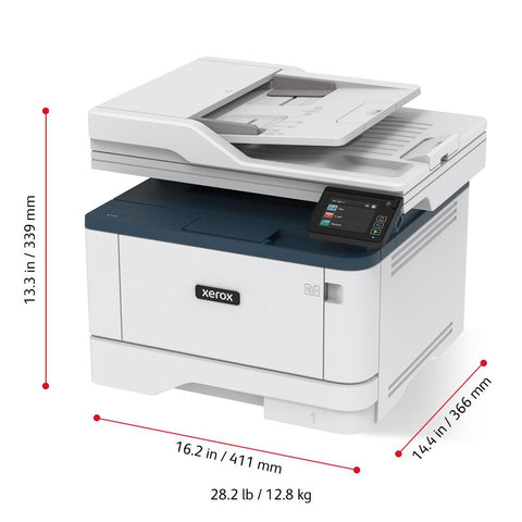 Multifunctional laser mono Xerox Workcentre B315V_DNI, A4, 42 ppm, Duplex, Rezolutie 600X600 dpi, 1 Ghz, 512mb, Standard: 250 coli, DADF, Limbaje de imprimare: PCL 5/6, PostScript 3, Interfata: USB