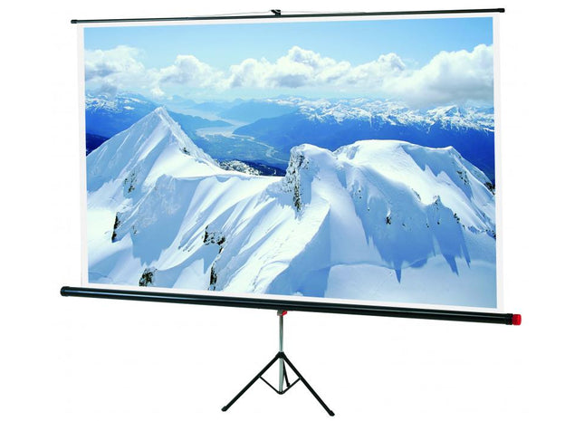 Sopar Junior Tripod Projection Screen, manual, floor standing, 180cm x 180cm, 1:1 format, black