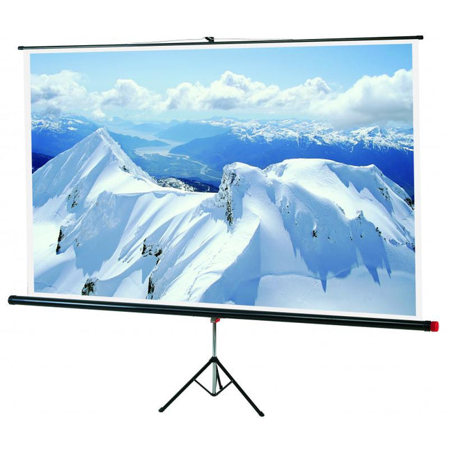 Ecran de proiectie cu trepied Sopar Junior, manual, podea, 180cm x 180cm, format 1:1, negru