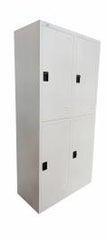DULAP COMUN 4 ELEVI U-GROW SCH-CBNT-4LKR Dimensiune produs : 900mm (L) x 450mm (A) x 1850 mm (H), Material: tabla de 0,5mm, acoperire cu pulbere ECO, incuietoare cu cifru si cheie.