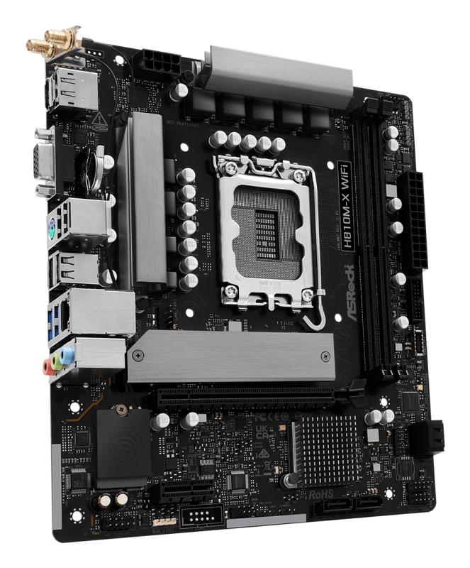 placa de baza ASRock H810M-X WiFi porturi si conectivitate