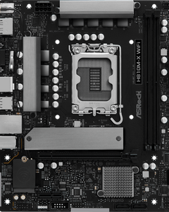 placa de baza ASRock H810M-X WiFi vedere frontala