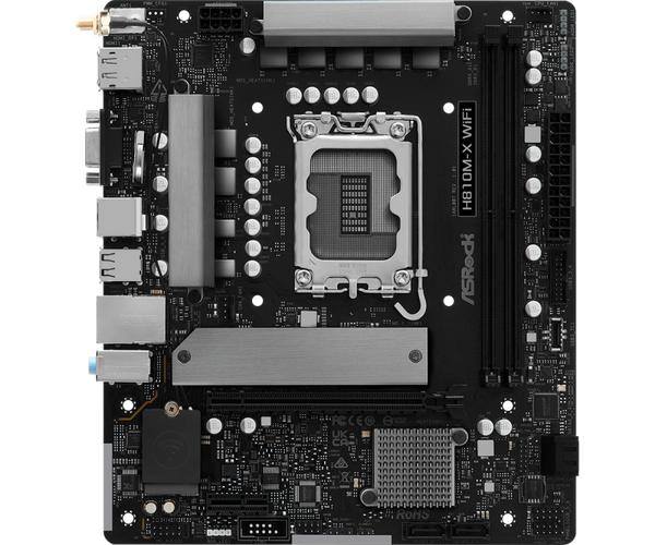 placa de baza ASRock H810M-X WiFi vedere frontala