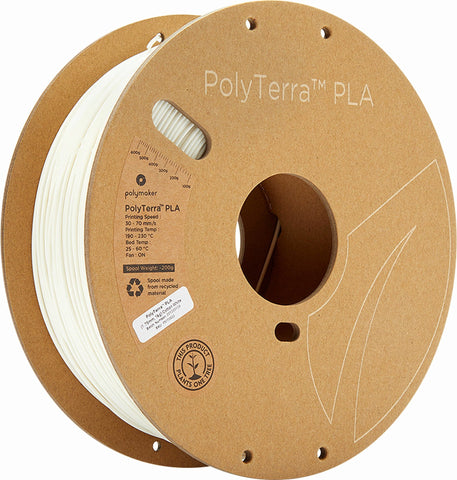 Filament PLA Polymaker PolyTerra Cotton White 1.75 mm 1000 g