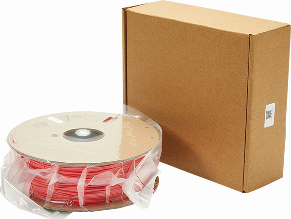 Filament Polymaker PolyTerra PLA Lava Red cu conținut redus de plastic