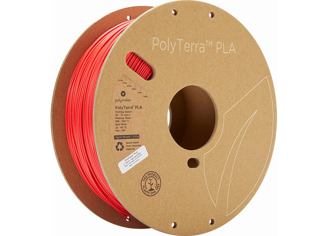 Filament PLA Polymaker PolyTerra Lava Red 1.75 mm 1000 g