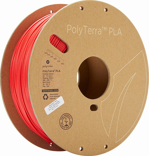 Filament PLA Polymaker PolyTerra Lava Red 1.75 mm 1000 g