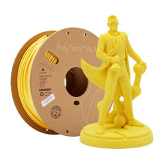 Rolă filament Polymaker PolyTerra PLA Savannah Yellow pe spool din carton