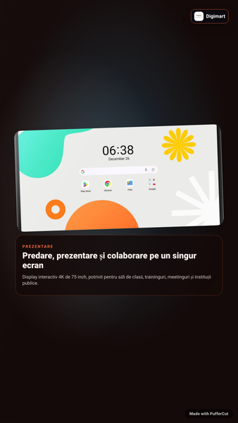 Samsung WA75F Tabla Interactiva 75 inch 4K Android 14 ad video