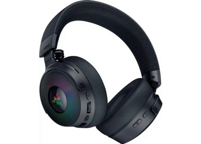 Razer Kraken V4 Pro – casti gaming wireless, bluetooth si cu fir, RGB, microfon retractabil HyperClear