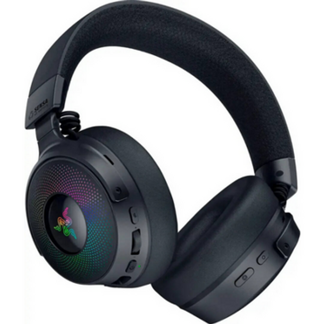 Razer Kraken V4 Pro – casti gaming wireless, bluetooth si cu fir, RGB, microfon retractabil HyperClear