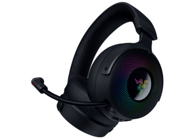 Razer Kraken V4 Pro – casti gaming wireless, bluetooth si cu fir, RGB, microfon retractabil HyperClear