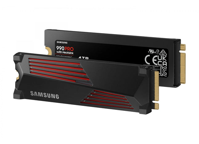 Samsung 990 PRO 4TB detaliu radiator integrat