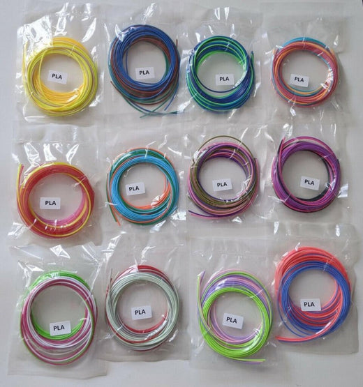 Serioux PLA 1.75mm Creion 3D Printer Filament 3pcs, temperatura 190-220 grade, lungime 300cm, utilizare: pana la 6 luni de la deschiderea ambalajului.