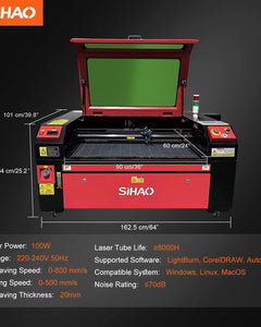 Masina laser CO2 SIHAO KH9060 100W