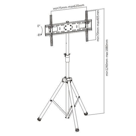 Stand TV BlackMount FS08-46T cu design tip trepied