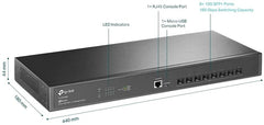 Switch TP-Link JetStream™ 8-Port 10GE SFP+ L2+ Managed – performanță avansată în rețele enterprise