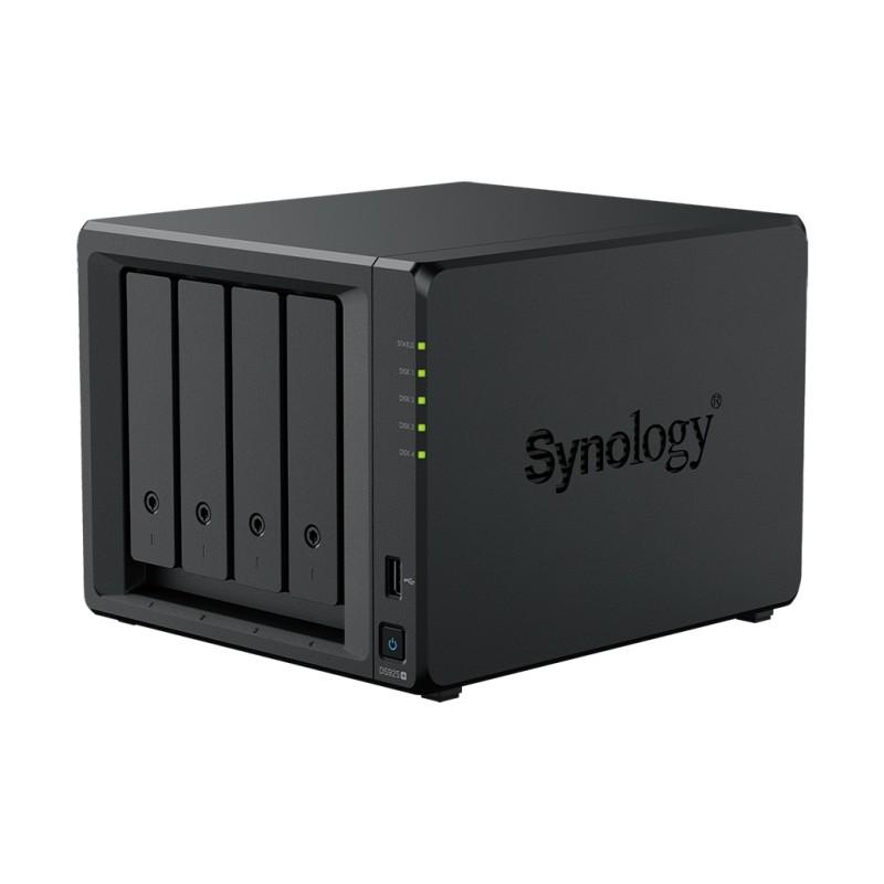Vedere laterală Synology DS925+ DiskStation NAS negru