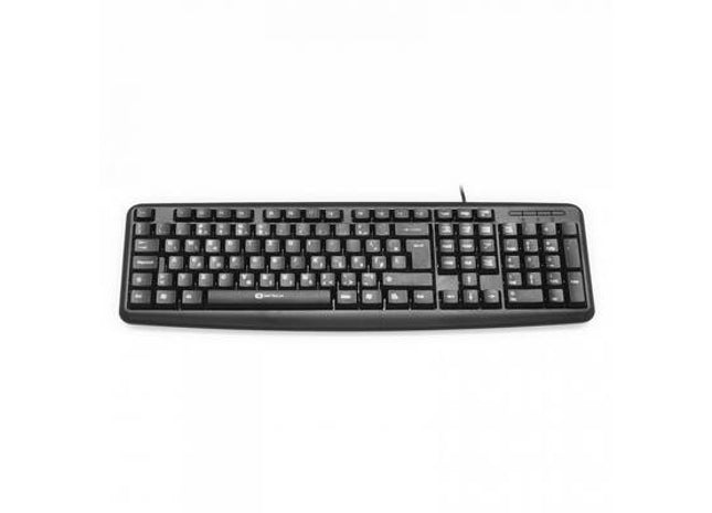 Tastatura Serioux 9400MM, cu fir, US layout, neagra, multimedia (11 hotkeys), USB