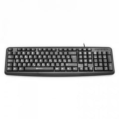 Tastatura Serioux 9400MM, cu fir, US layout, neagra, multimedia (11 hotkeys), USB
