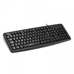 Tastatura Serioux 9400MM, cu fir, US layout, neagra, multimedia (11 hotkeys), USB