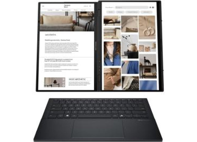 Laptop Asus Zenbook Duo, UX8406CA-QL118X, 14.0-inch, FHD (1920 x 1200)OLED 16:10 aspect ratio, Intel® Core™ Ultra 7 Processor 255H