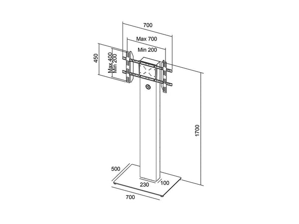 totem touch 55 inch cu stand Multibrackets MB-7357