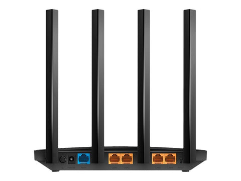 TP Link Archer C80 porturi WAN si LAN Gigabit