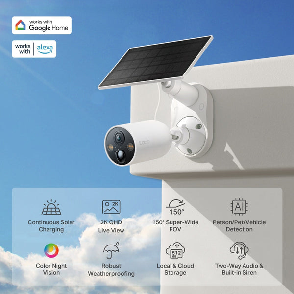 Cameră TP-Link cu panou solar Tapo A201