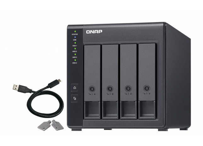 Expansiune NAS QNAP TR-004 4 Bay SATA USB-C Hardware RAID 24TB